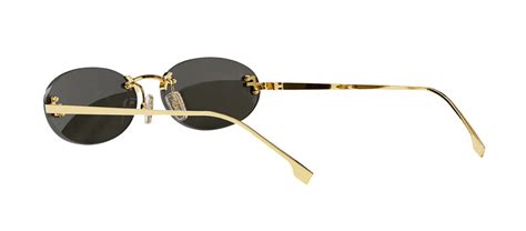 fendi oval 56mm sunglasses|fendi rimless sunglasses.